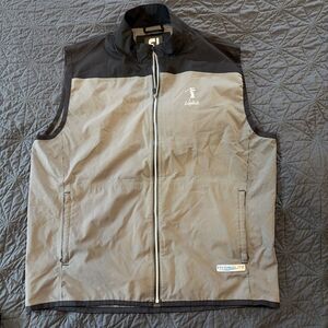 Footjoy Dryjoys Vest Jacket Mens Medium Hydrolite Gray Golf Zip Rain Waterproof